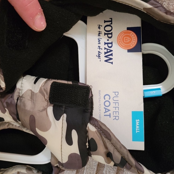 Top paw camouflage puffer small doggie coat - Picture 3 of 5